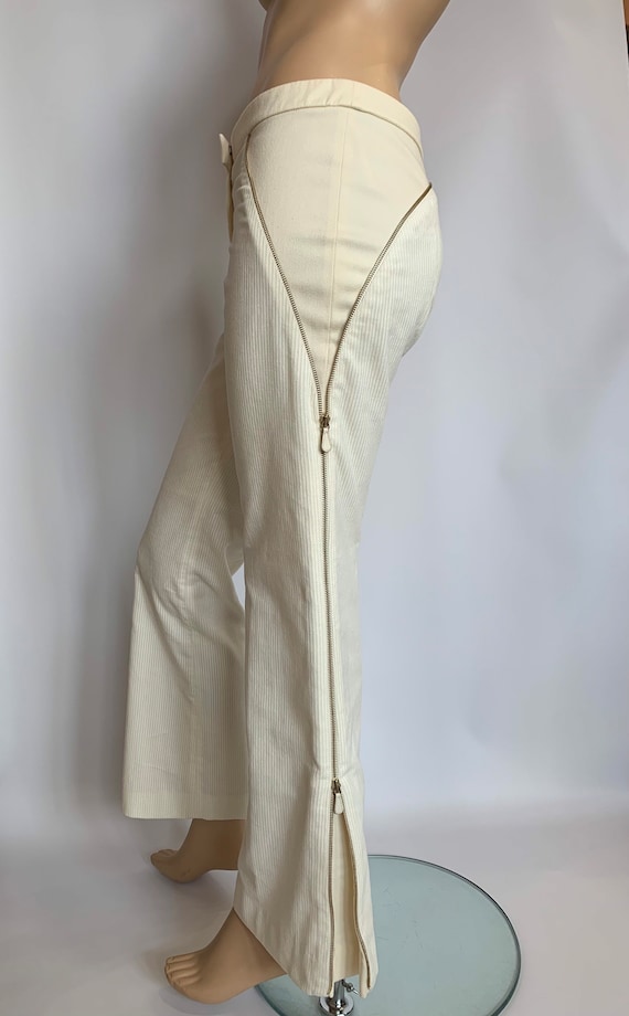 RARE Authentic Vintage Alexander Mcqueen Ivory Corduroy