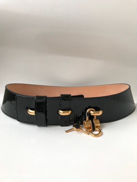 Authentic Vintage Salvatore Ferragamo Wide Hip Belt With  display picture 2