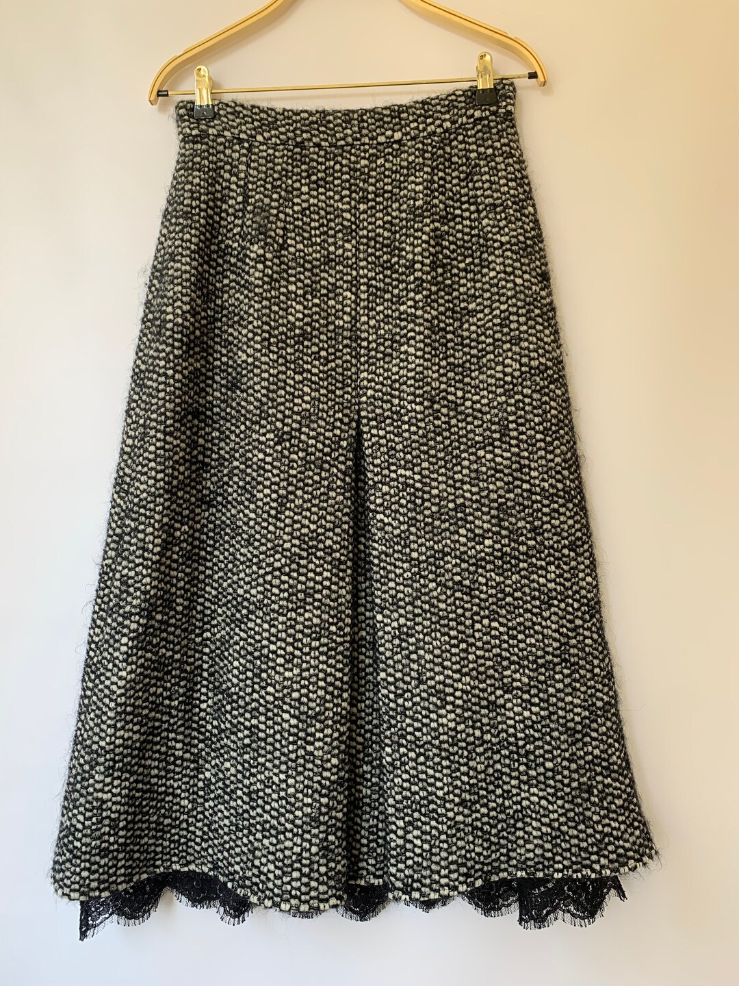 DOLCE GABBANA Vintage Tweed Pattern Mohair A Line Maxi Skirt - Etsy