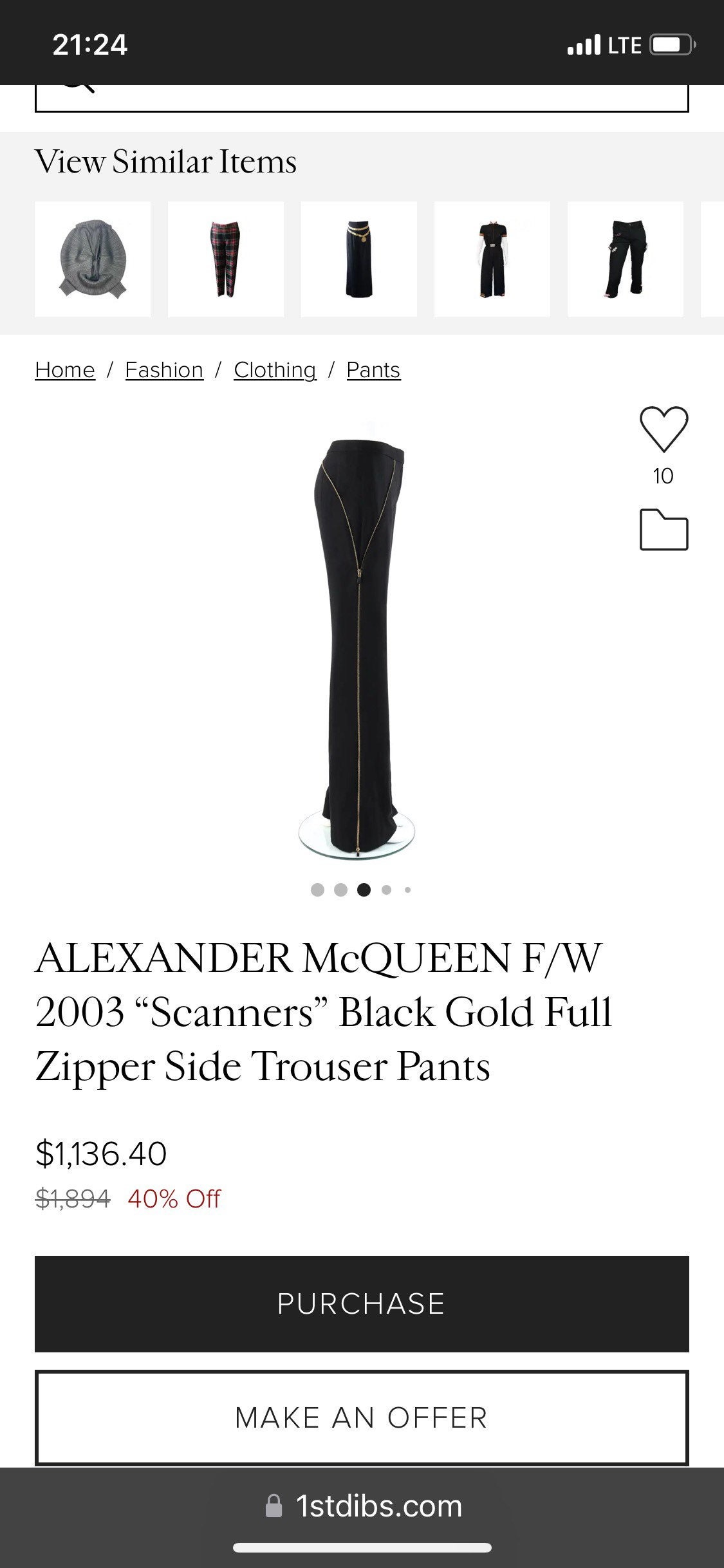 Alexander McQueen チノパン ネイビー サイズ46 46101167-1_2.jpg