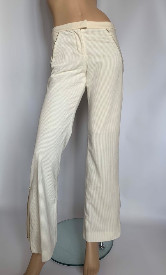 RARE Authentic Vintage Alexander Mcqueen Ivory Corduroy