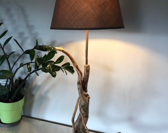 Unique handcrafted driftwood lamp (126)