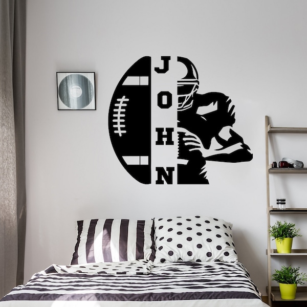 Football Wall Decals Etsy