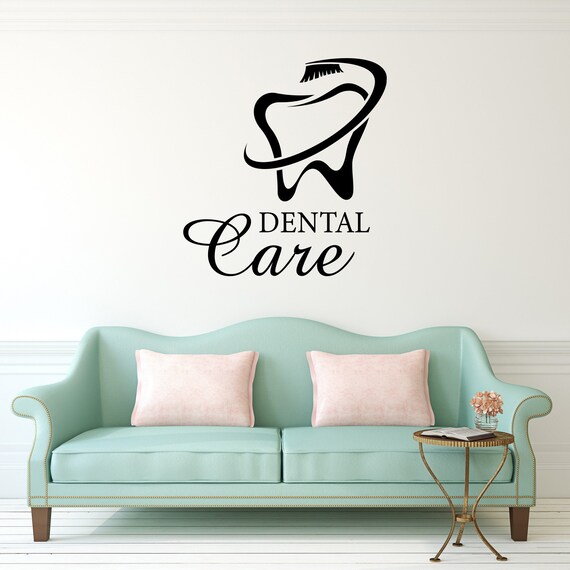 Dental Care Wall Sticker Dental Office Vinyl Wall Decal Etsy