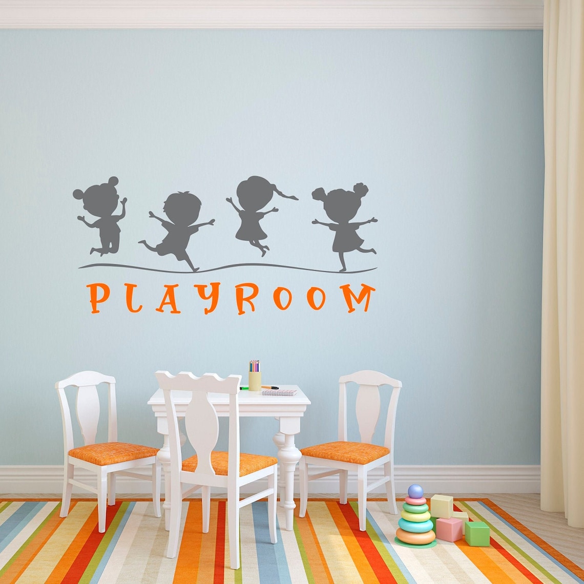 Playroom Wall Decal Playroom Wall Stickers Nursery Vinyl Etsy Ireland