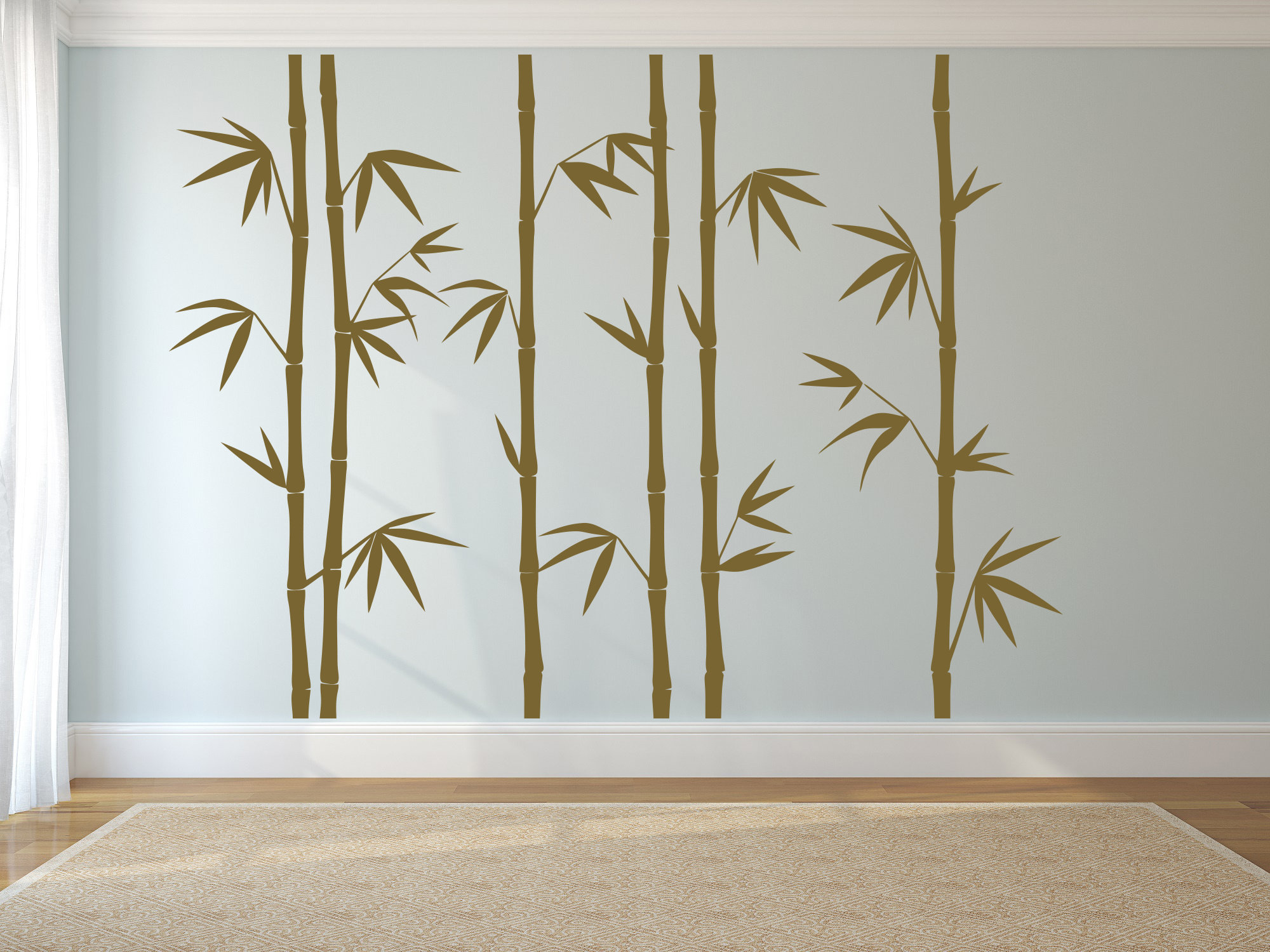 Bamboo Wall Decal Bamboo Tree Wall Decor Bamboo Stalks Wall Etsy
