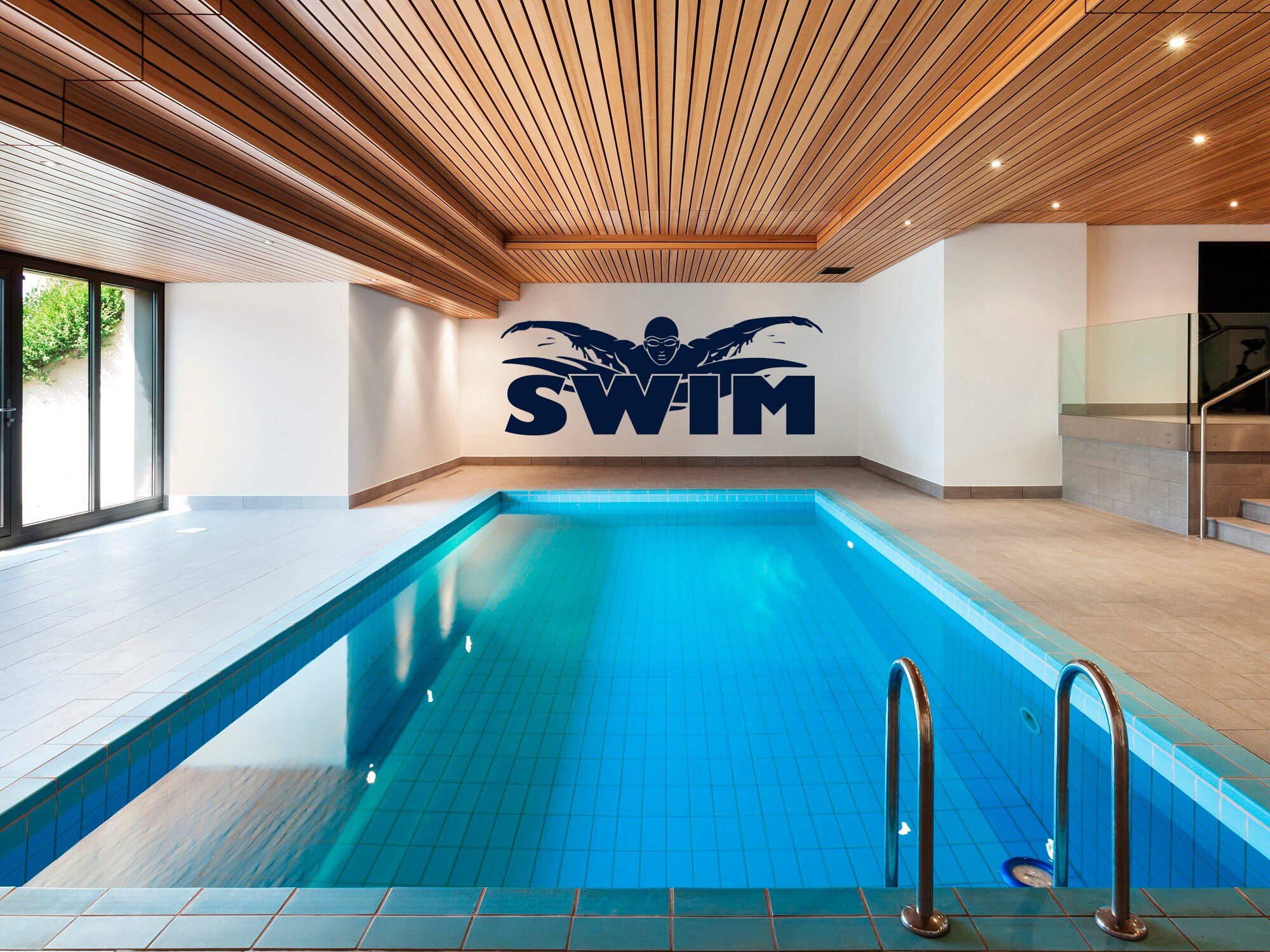 Swim Wall Decal Butterfly Swimming Technique Swimmer | Etsy