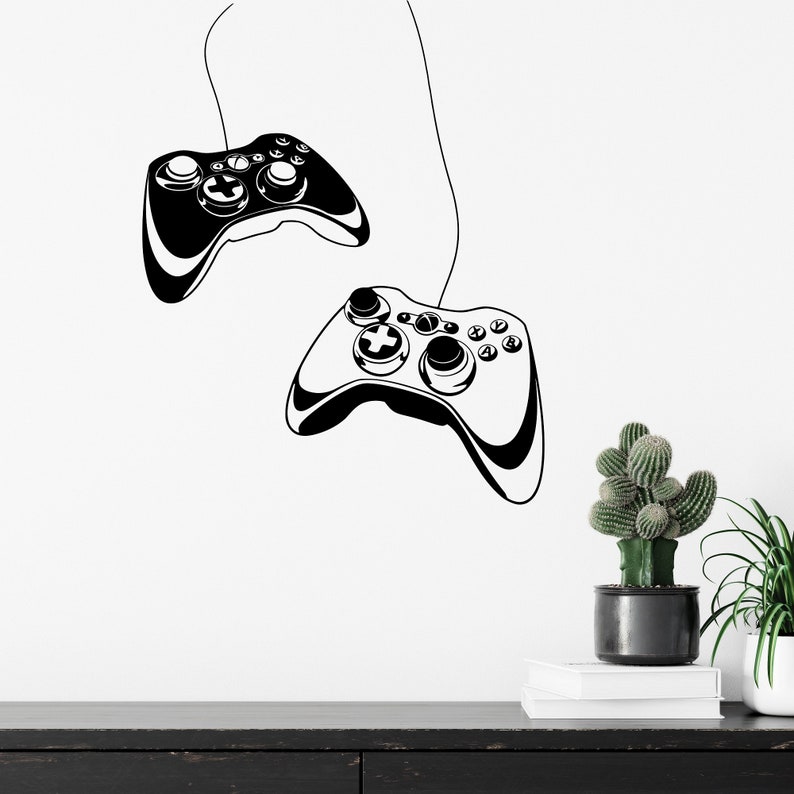 Gaming Controller Wall Decal Xbox Game Controller Wall Etsy
