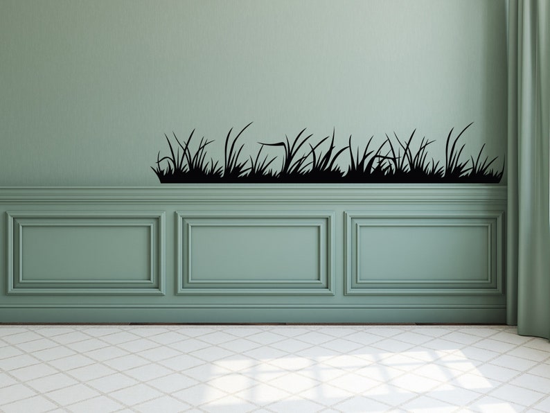 Grass Wall Decal Blades of Grass Grass Border Decal Etsy
