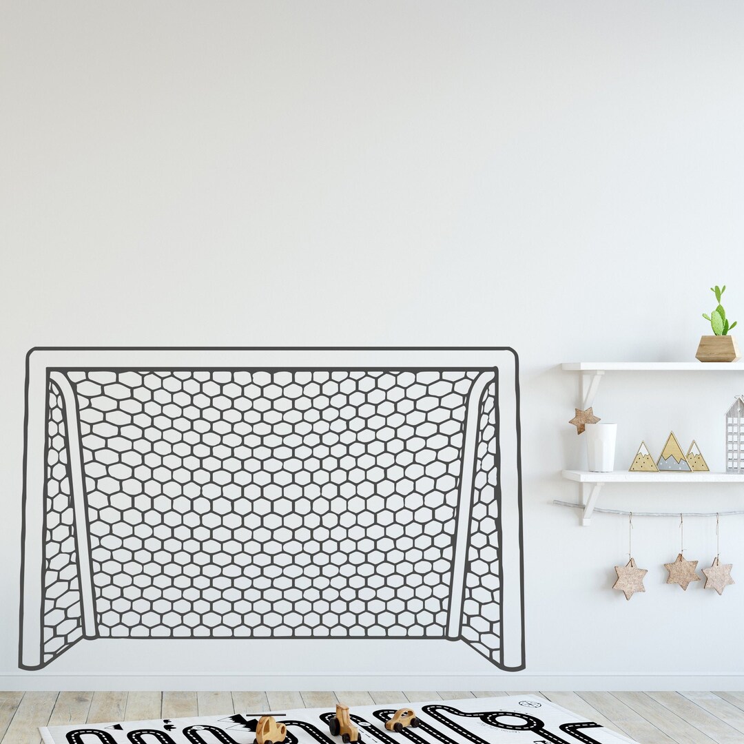 Soccer Goal Wall Decal Football Goal Net Decal Vinyl Etsy