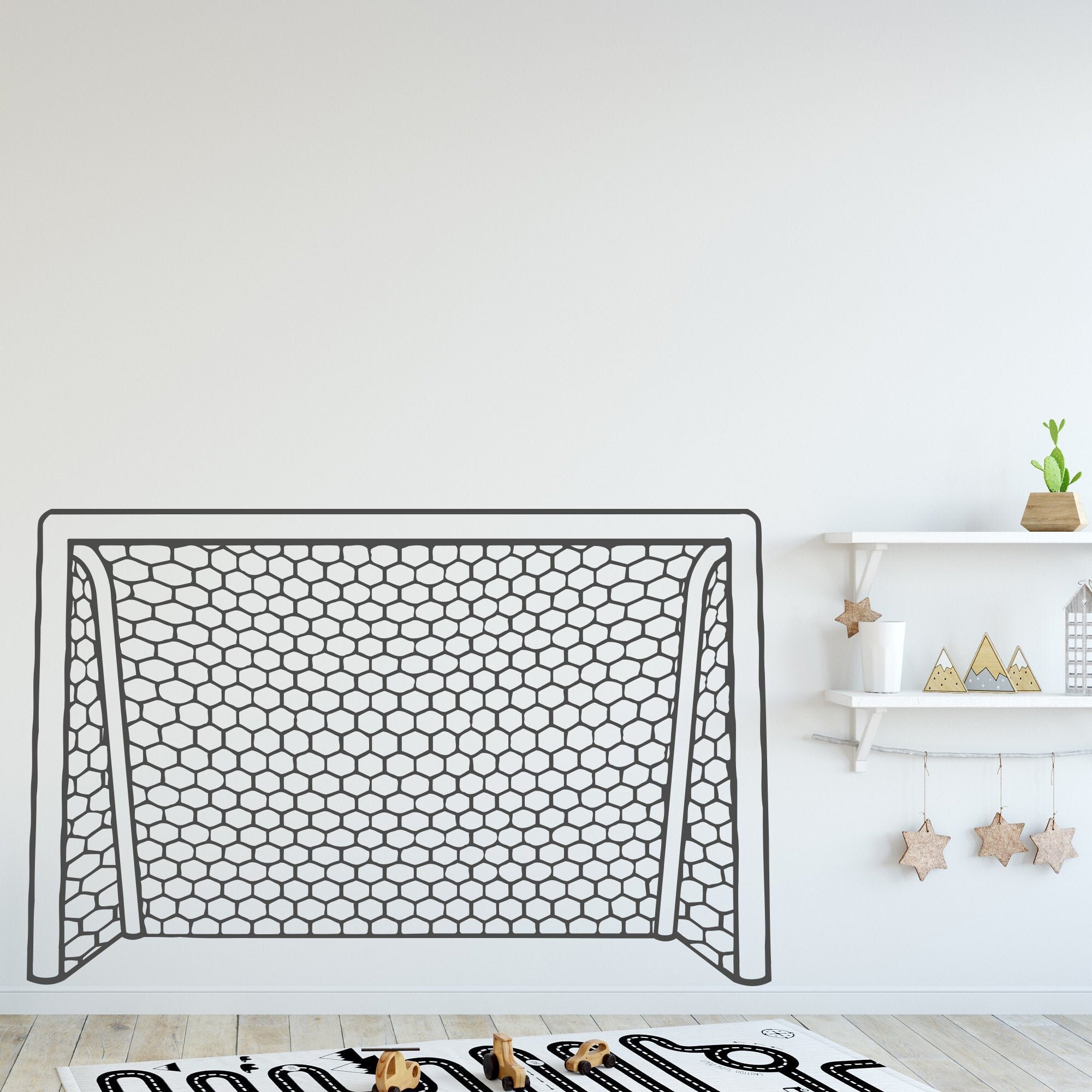 Soccer Goal Wall Decal Football Goal Net Decal Vinyl Etsy México