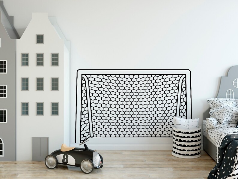 Soccer Goal Wall Decal Football Goal Net Decal Vinyl Etsy