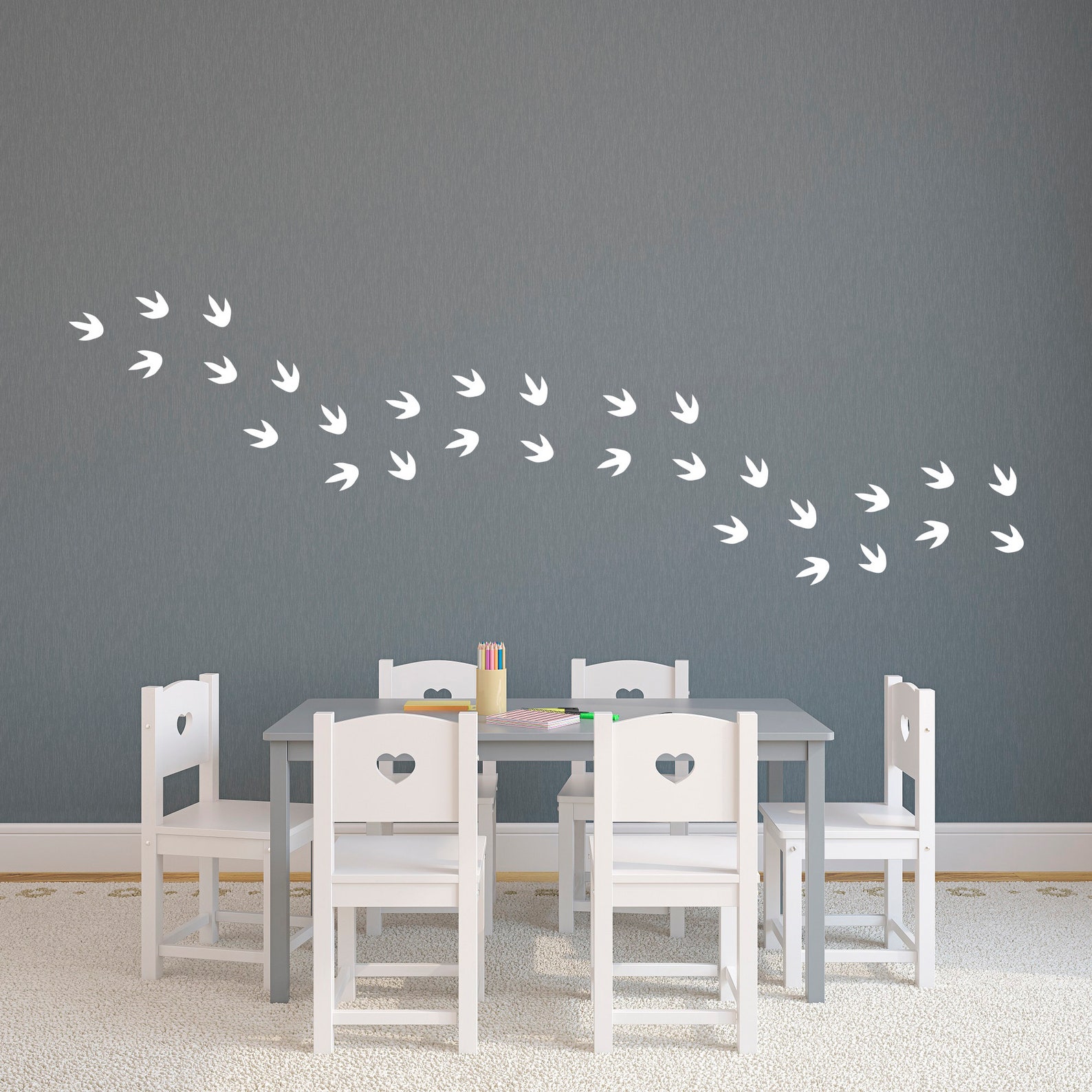 Dinosaur Footprint Wall Decal Dino Track Wall Stickers Etsy