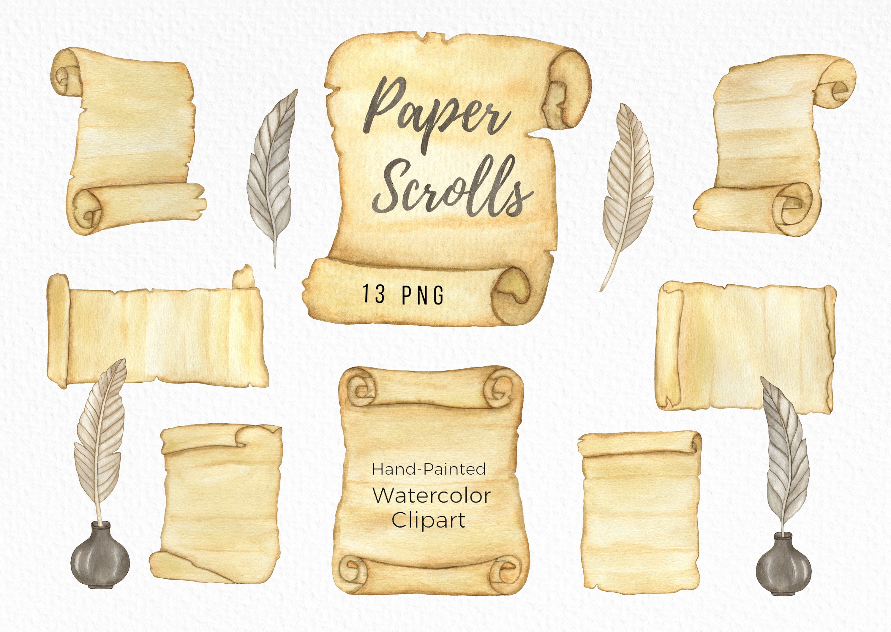 Scrolls Clipart 