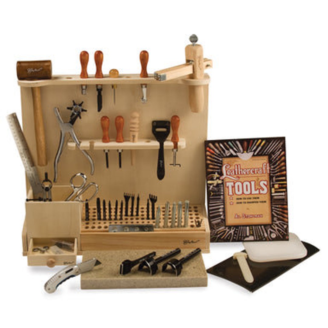 Tandy Leather Craftool Basic 7 Tool Set 8170-00  Tandy leather, Leather  working tools, Leather tooling