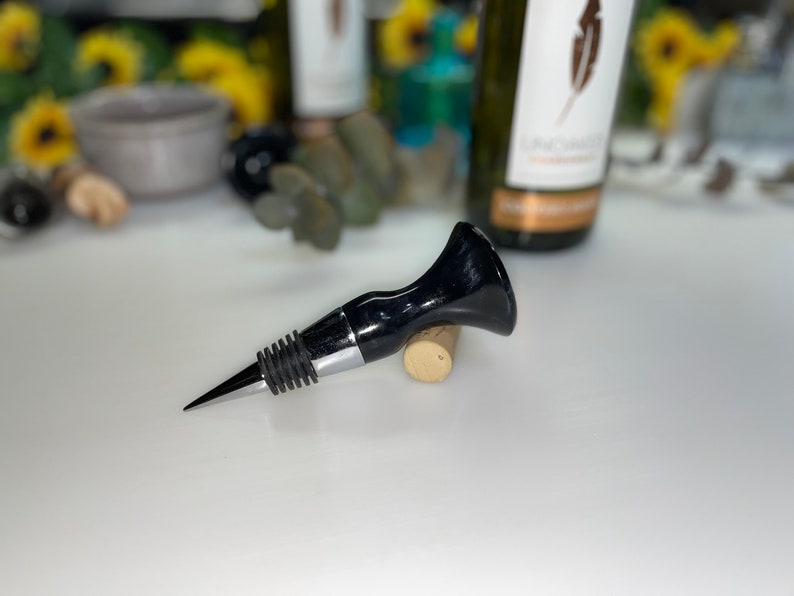 WilsonsWoodworkn Epoxy Resin Wine Bottle Stopper - Thumbnail 3
