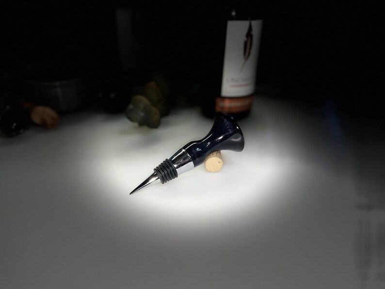 WilsonsWoodworkn Epoxy Resin Wine Bottle Stopper - Thumbnail 4