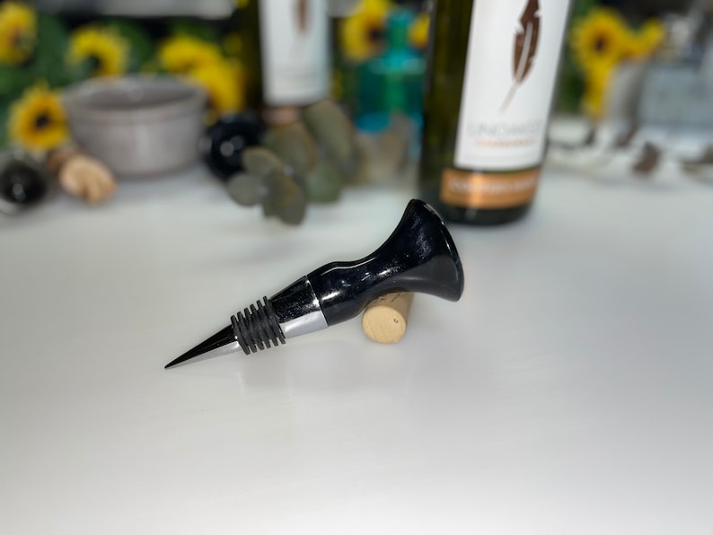 WilsonsWoodworkn Epoxy Resin Wine Bottle Stopper - Thumbnail 5