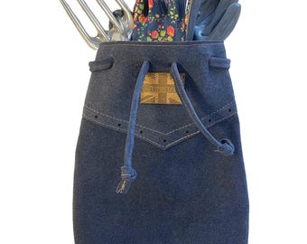 Leather Gardening Pouch and belt
