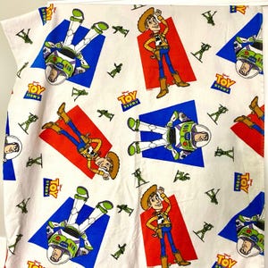人気 ビンテージ アメリカ トイストーリー フラットシーツ バズ