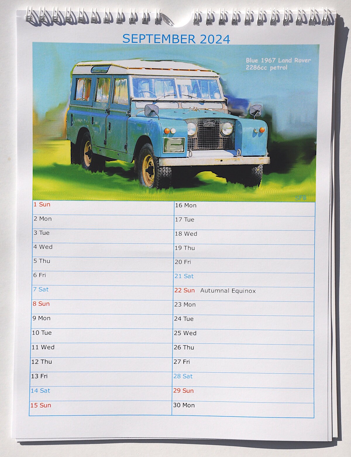 LAND ROVER CALENDAR 2025 Etsy