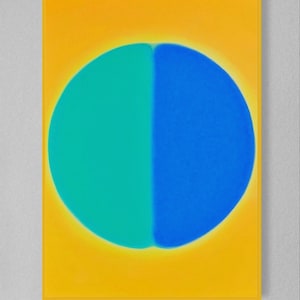 Union 48&quot; x 36&quot;, original oil painting on 100% linen canvas by Joanna Magdalena modern, abstract painting for the office or living room