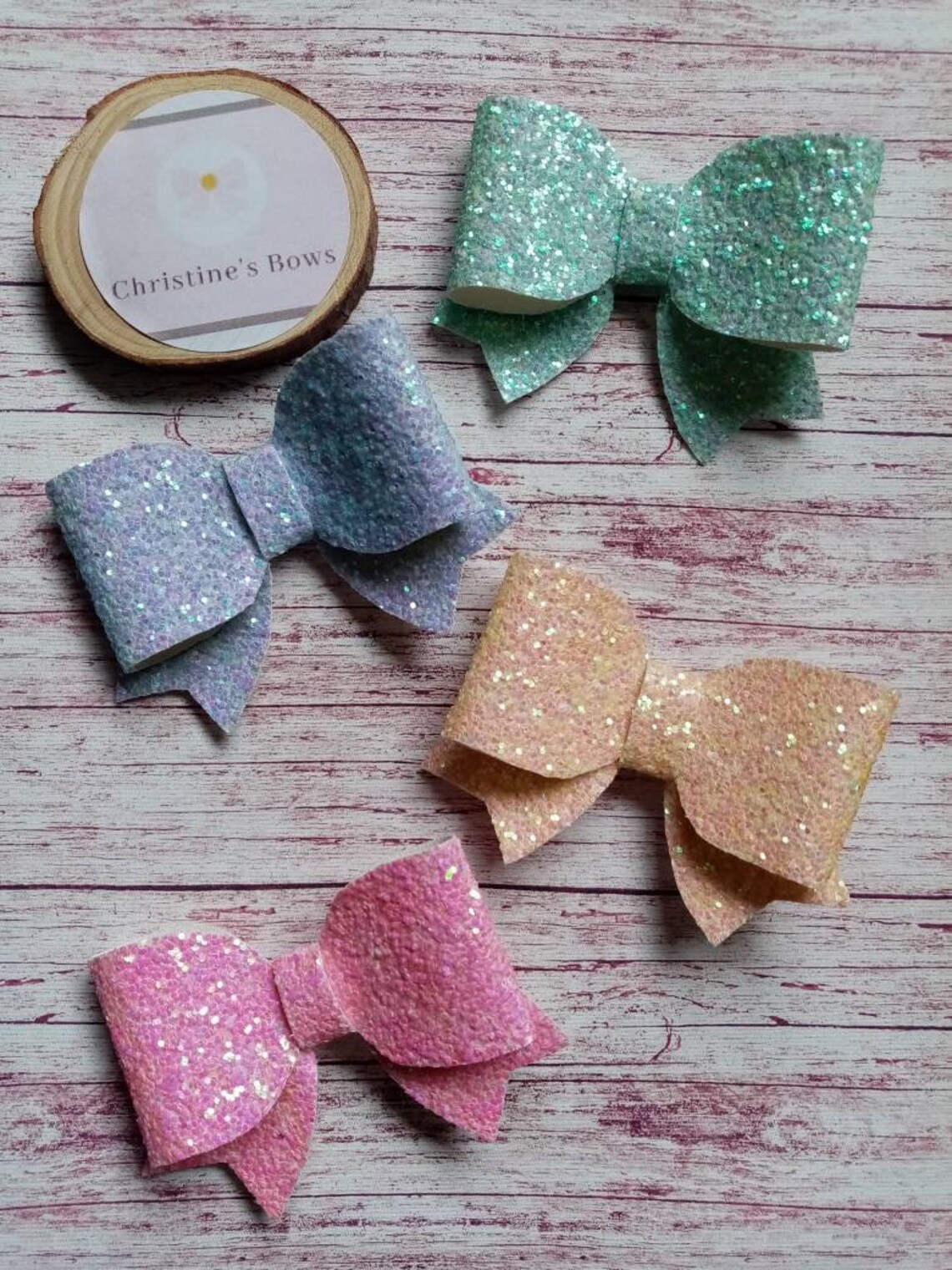 Set of pastel bows Etsy