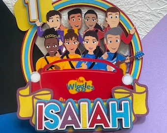 Custom Wiggles Cardstock Cake topper