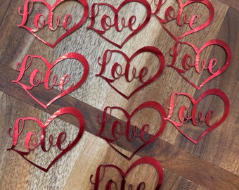 Happy Valentines Day cupcake toppers Delicate cardstock