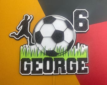 Soccer Football Sports Cake Topper Custom