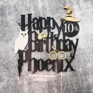 Harry Potter cake topper personalised