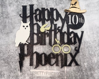 Harry Potter cake topper personalised