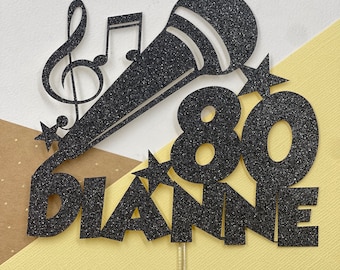 Karaoke signing Personalised Cake Topper