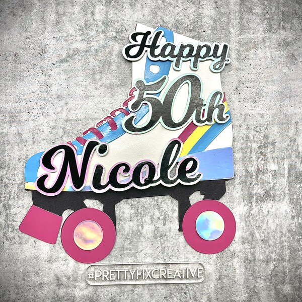 Roller Skate Cake Topper Etsy Australia