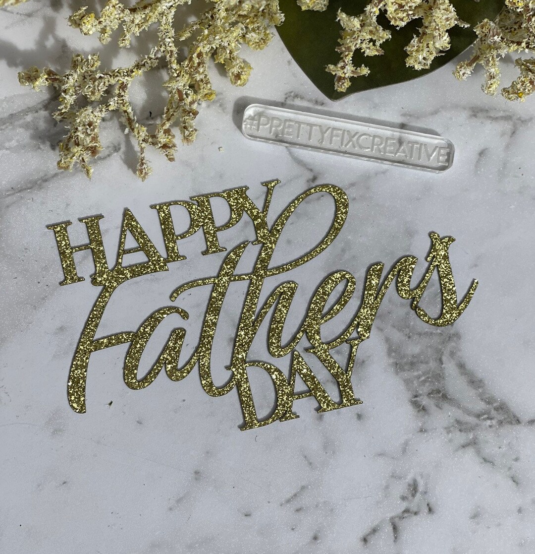 Mini Cardstock Cupcake Toppers for Fathers Day Set of 6 Etsy