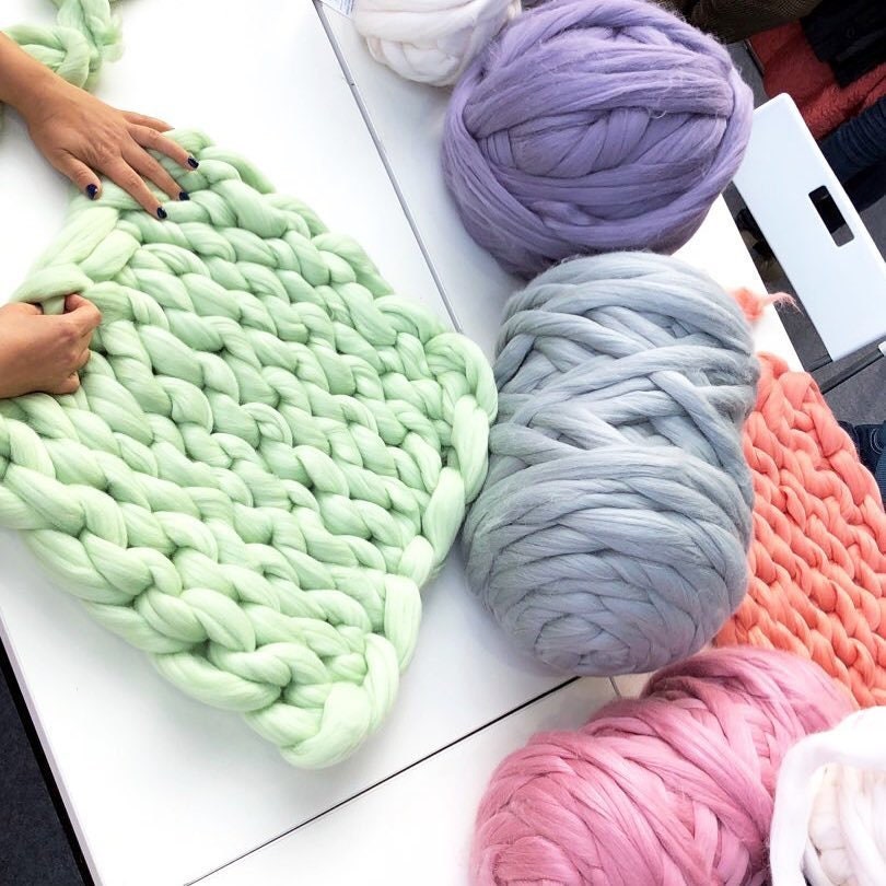 Chunky Yarn Big Yarn Chunky Knit Blanket Yarn DIY Arm Etsy