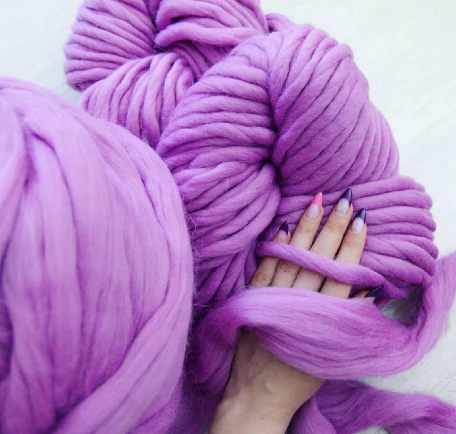 Very Thick Yarn Super Chunky Yarn. Handspun Merino. Merino Etsy