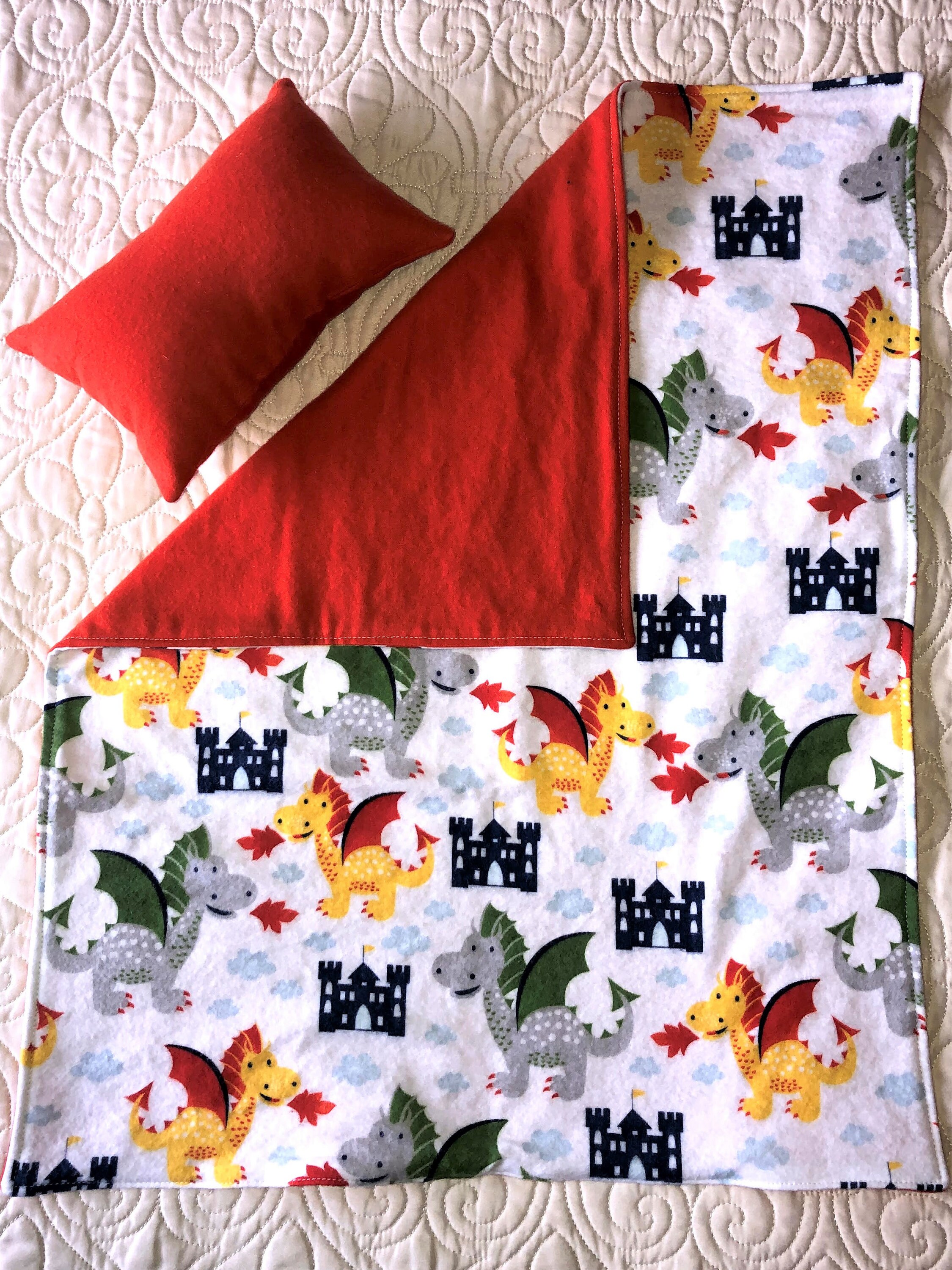 Baby Doll Blanket and Pillow Set in Assorted Prints for Boys Etsy