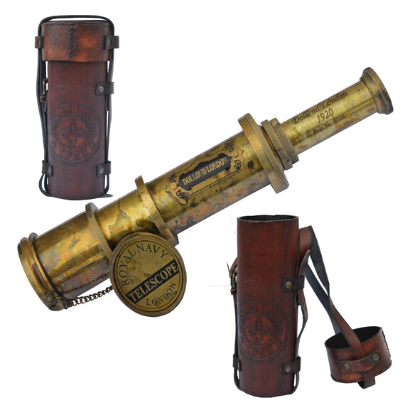 17 BRASS ANTIQUE TELESCOPE A VINTAGE SPYGLASS GIFT by Royal Victorian Export 