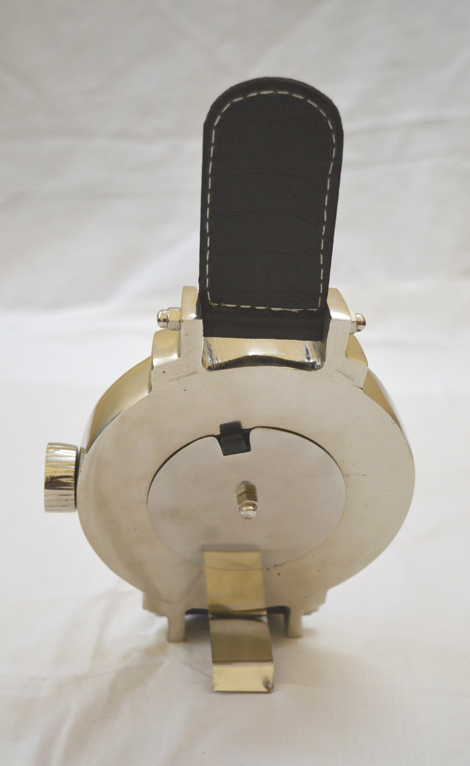 Wrist Watch Style Table Clock Chrome Finish Aluminum Desk Etsy