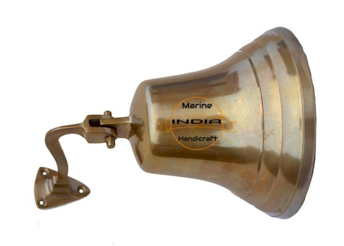 7inch Antique Finish Ship Bellvintage Brass Bellship Hanging Etsy