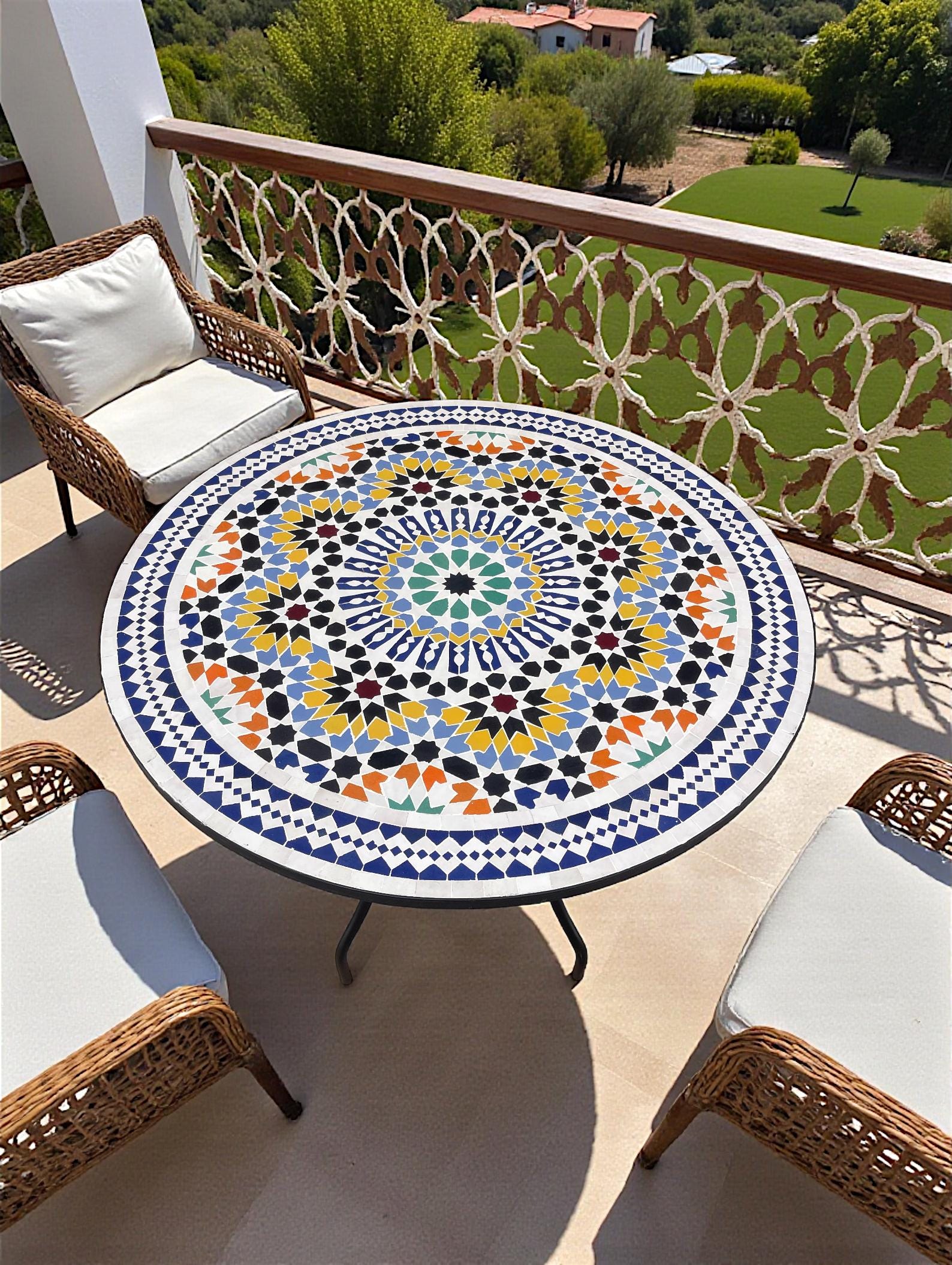 center tile for patio table umbrella Outdoor Patio Table Tile With Umbrella Hole
