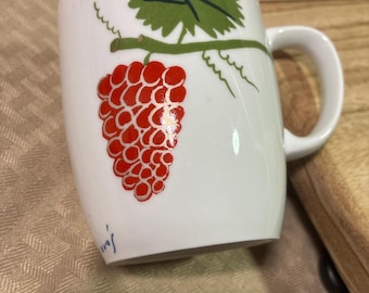 ART Famous #Italian #artist- signed #ALEKOS FASSIANOS. #Rare #hand-painted #coffee- cup. #Elegant #hard-to-find #highly-sought #collectible