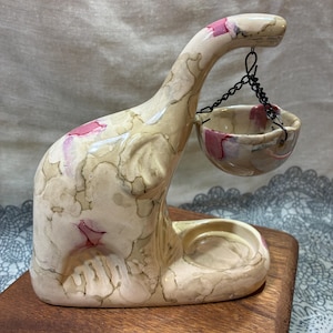 Elephant Oil Warmer: Modern Glazed Ceramic Tea Light Diffuser