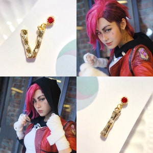 Limited Arcane VI inspired cosplay earrings-League of Legends
