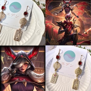 League of Legends Arcana Xayah concept design Cosplay earring