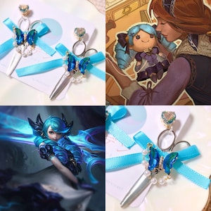 2022 limited ver League of Legends concept design earrings Gwen
