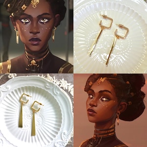 Arcane Mel inspired cosplay earrings-League of Legends