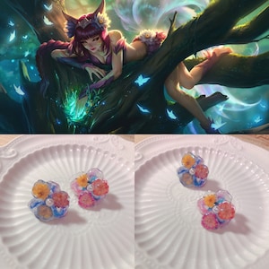 Sweetie Blossom design earring-Elderwood Ahri inspired collections