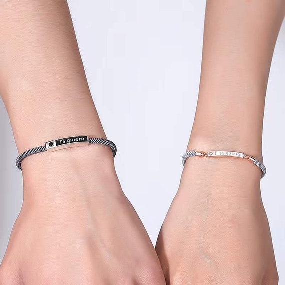 Adjustable Couple Bracelet Price for Pair I Love You - Etsy